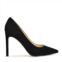 Womens Tatiana Pointy Toe Pumps - Black Suede Nine West