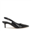 Womens Ashlea Kitten Heel Slingback Pumps - Black Patent Nine West