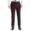 Oliver Tweed (Infinity Leather) mens wine suit trouser prince of wales formal trouser