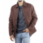 JACHS NEW YORK stretch canvas chore coat in brown