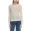 Sofiacashmere pointelle crewneck wool & cashmere-blend sweater