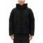 TEN C puffer down jacket with high collar and hood