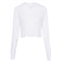BELLA CANVAS womens triblend crop long sleeve hoodie