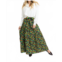 Karlie emilia tie waist maxi skirt in autumn floral