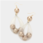 FASHNZFAB mesh tube pearl drop earrings