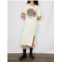 People of Leisure grateful dead bear maxi dress in light yellow