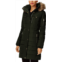 MICHAEL KORS down fill faux fur hood 3/4 puffer coat in dark moss
