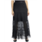 Max Studio smocked georgette maxi skirt