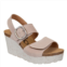 OTBT peasant wedge sandal in rosette