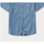The Normal Brand mens chambray short sleeve button up in medium wash
