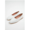 GIA BORGHINI etesia leather ballet flat in white