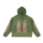 Who Decides War green flame glass hoodie