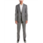 Zanetti porto wool-blend suit with flat front pant