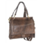 Nino Bossi aviator leather satchel w/ strap in brown