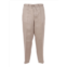 BRIGLIA linen tapered drawstring straight-leg pants