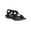 Chaco mens z/cloud 2 adjustable strap sandal in solid black