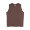 Moussy womens clear plain tank top in brown