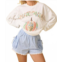 Mainstrip pumpkin patch top in white