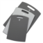 Henckels 3-pc plastic cutting board set - grey