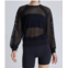 BLANC NOIR irie cropped sweatshirt in black