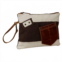 Myra Bags woven canvas clutch bag in multi