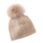 Amicale Cashmere basketweave rib cashmere hat