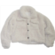 Flowers by zoe girls sherpa jacket in off white