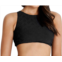 Seafolly active ladder back crop top in sea black