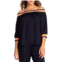 Trina Turk beach top in navy