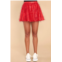 QUEEN OF SPARKLES tinsel skort in red