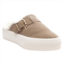J/SLIDES womens gilly suede slip-on shoes in beige