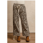 BiBi leopard print drawstring pants in leopard/oatmeal