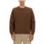 Ten C regular fit brown sweatshirt with logo