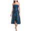 Aidan Mattox floral jacquard midi dress