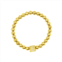 Adornia 14k gold plated initial cube stretch bracelet
