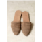 ByJAMES womens sloan pointed toe slides in beige