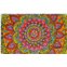 Imports Decor mandala coir door mat colorful boho pattern coconut fiber doormat with non-slip pvc backing decorative indoor outdoor entryway rug