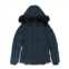 Moose Knuckles w cloud 3q sh navy w/blk sh puffer jacket