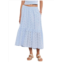 Velvet by Graham & Spencer amelia cotton eyelet skirt in island