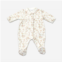 Tartine et Chocolat kids floral velour pajama onesie in ivory