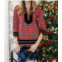 SAIL to SABLE red tartan print tunic