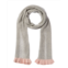 Hannah Rose contrast ruffle edges rib scarf