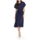 Papillon callie mid-length utility shirtdress in navy