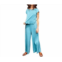 BUCKETLIST wide leg jumpsuit in teal