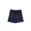 Florence Eiseman kids dinosaur knit pull on shorts in navy