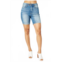 Judy Blue high waist tummy control double button bermuda shorts in blue