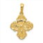 Diamond2Deal 10k yellow gold four way medal pendant