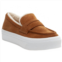 J/SLIDES womens giles suede slip-on shoes in brown