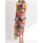 DRESS FORUM ibiza rio pleat midi dress in multi