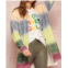 PROMESA rainbow ombre colorblock cardigan